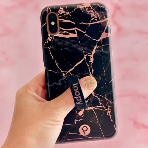 Black Rose Marble Metallic