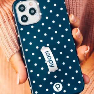Navy Polka Dot